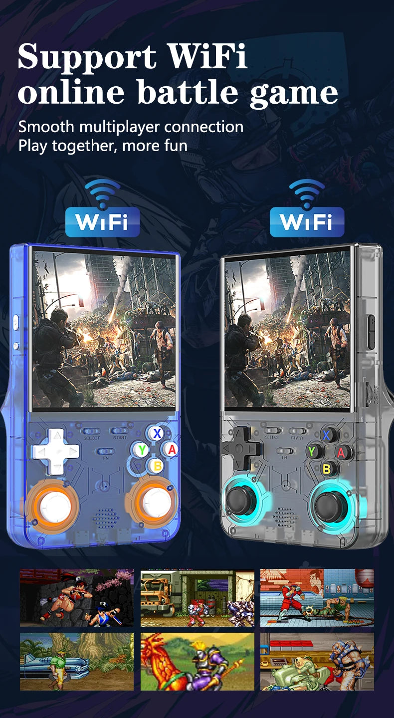 2025 R36 Ultra Open Source R36S Video Game Console Linux System 4.0 Inch IPS Screen  Portable Pocket Video Player 64G best Games