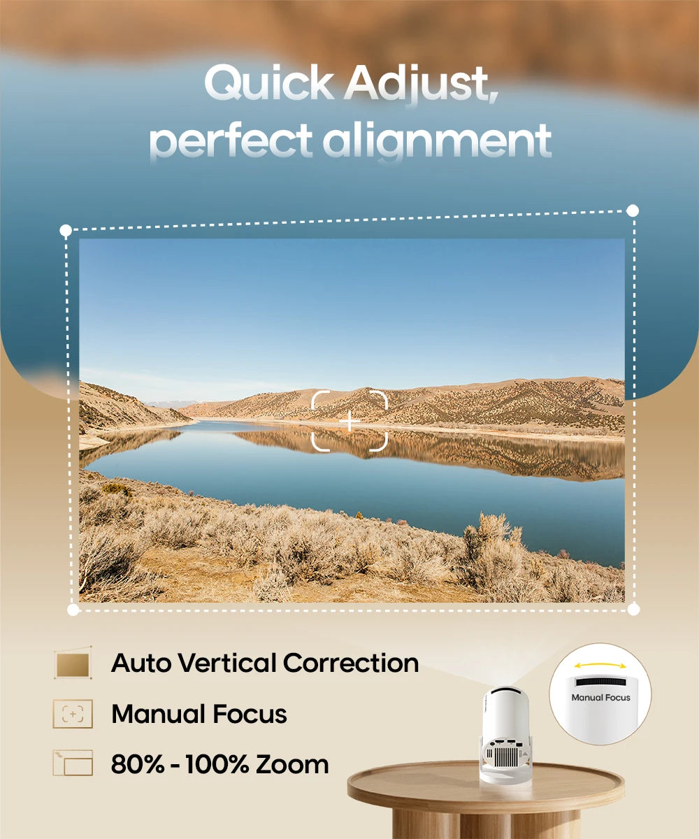 Magcubic Projector Android 14 8K 1280*720P HY300 Pro + Dual Wifi 290ANSI 180°flexible BT5.0 Cinema Outdoor Portable Projector