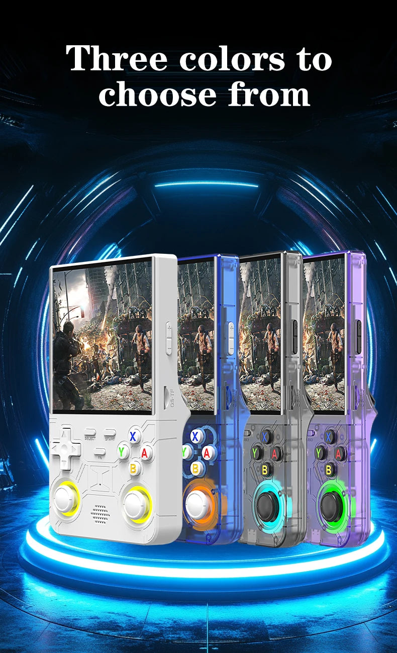 2025 R36 Ultra Open Source R36S Video Game Console Linux System 4.0 Inch IPS Screen  Portable Pocket Video Player 64G best Games