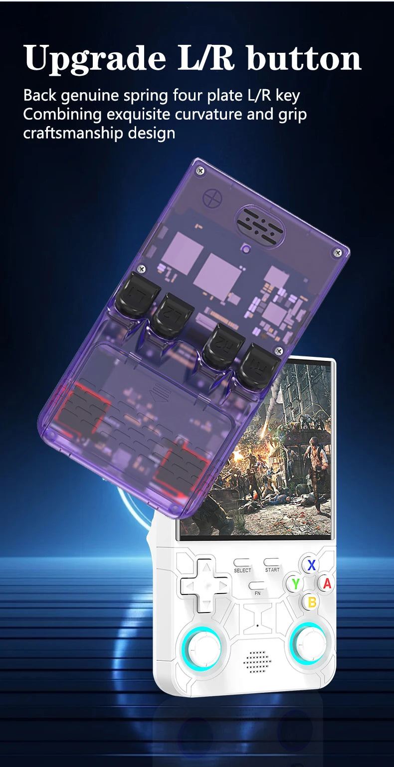 2025 R36 Ultra Open Source R36S Video Game Console Linux System 4.0 Inch IPS Screen  Portable Pocket Video Player 64G best Games